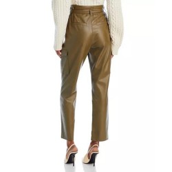 Leather Paperbag-Waist Pants - 100% Exclusive