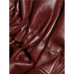 Balloon-Sleeve Leather Jacket