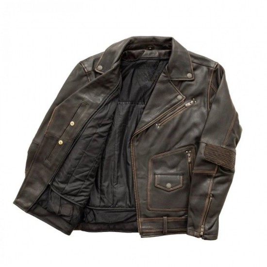 Men's Motorcycle Leather Jacket